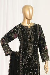 Afsany By Sada Bahar Stitched 3 Piece Luxury Chiffon Vol-03 Suit-CF-13-Black