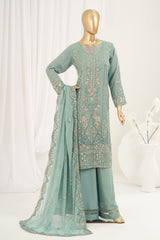 Afsany By Sada Bahar Stitched 3 Piece Luxury Chiffon Vol-03 Suit-CF-14-Azure