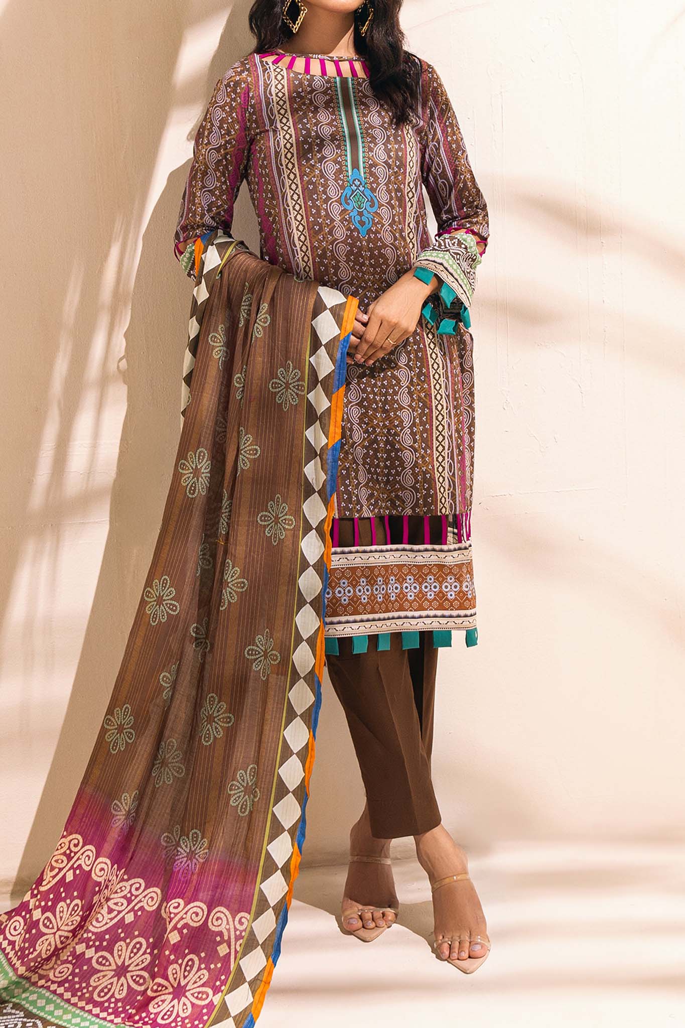 Colors by Al Zohaib Unstitched 3 Piece Digital Printed Lawn Vol-03 Collection'2024-CFD-14