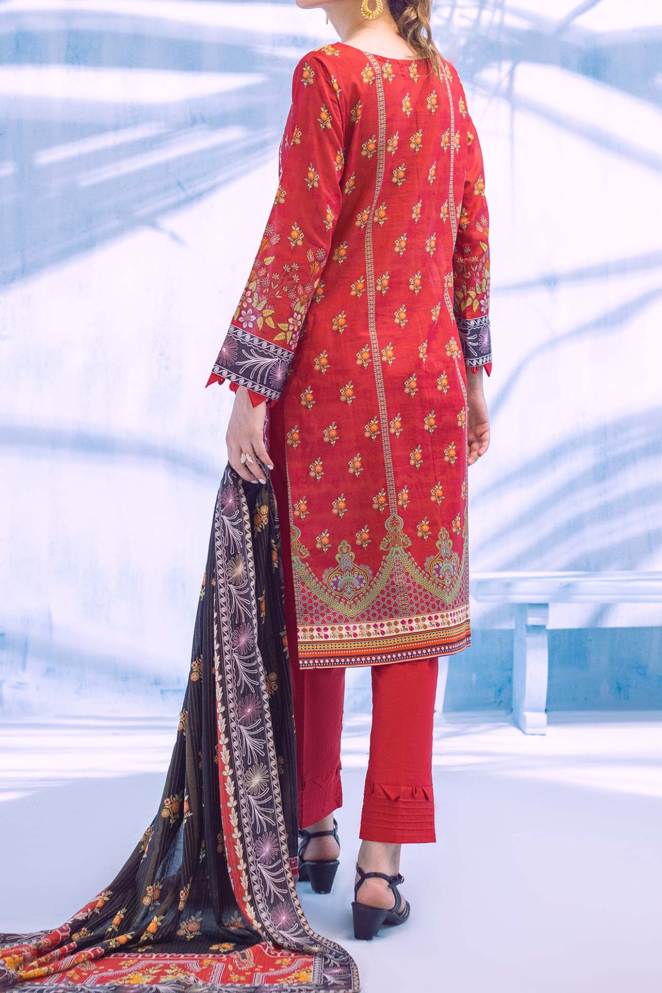 Colors by Al Zohaib Unstitched 3 Piece Digital Printed Lawn Vol-03 Collection'2024-CFD-15