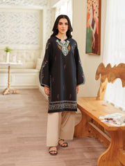 The Bloom Edit by Garnet Stitched 2 Piece Summer Collection'2025-Charcol Noir