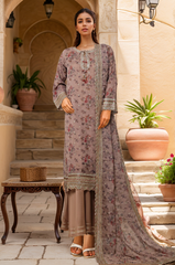 Cira Luxe By Sada Bahar Stitched 3 Piece Chiffon Formals Suit-CIRA-Skin