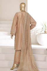 Sada Bahar Stitched 3 Piece Chikankari 3D Laser Work Suit-CK-04-CHIKU