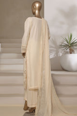 Sada Bahar Stitched 3 Piece Luxury Emb Chikankari Collection'2025-CK-CREAM