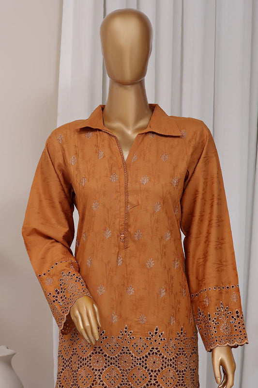 Estelle by Sada Bahar Stitched Co Ords Emb Jacquard Collection'2024-CK-Mustard