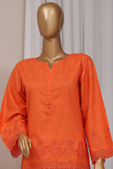 Estelle by Sada Bahar Stitched Co Ords Emb Jacquard Collection'2024-CK-Orange