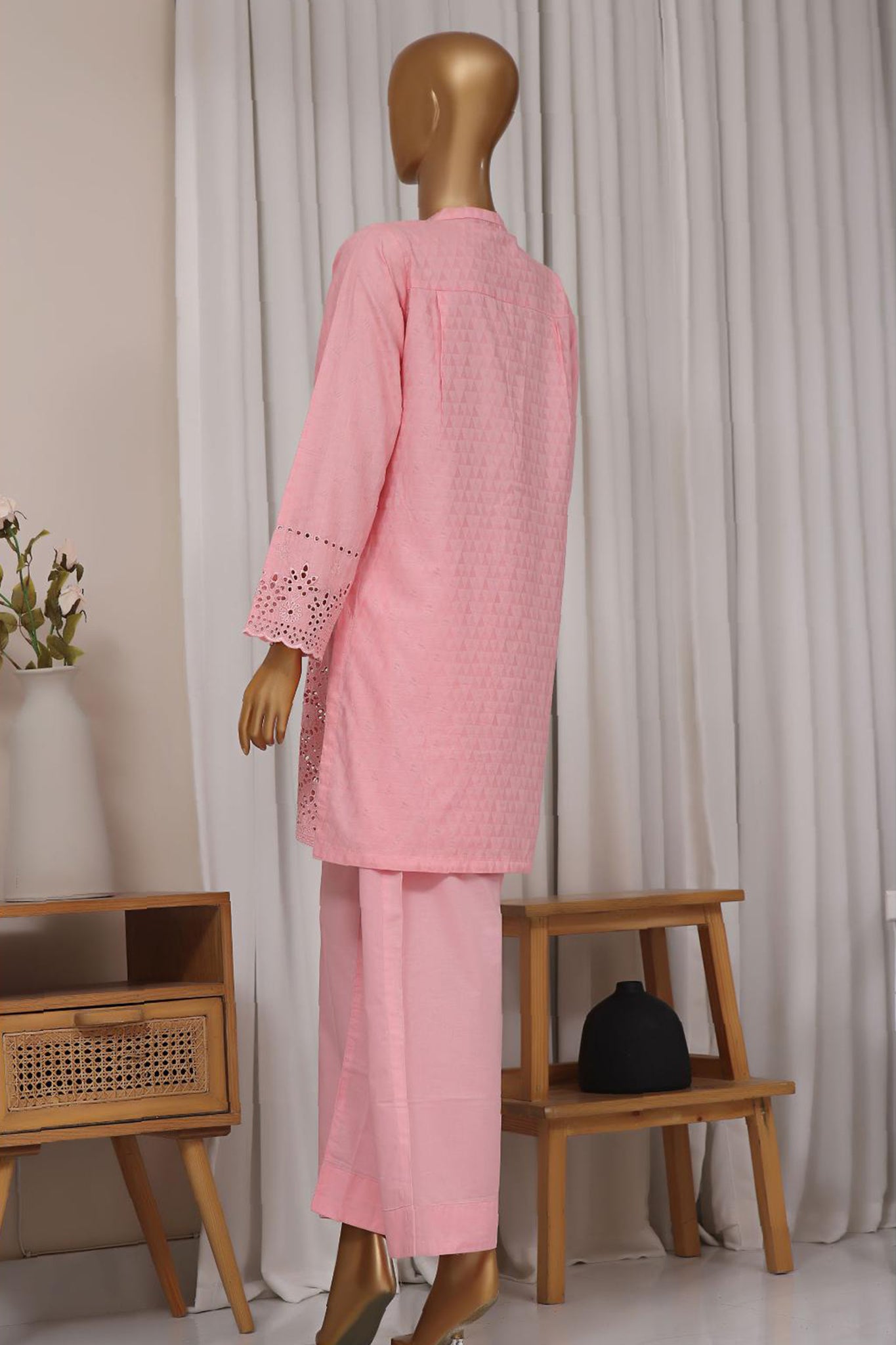 Estelle by Sada Bahar Stitched Co Ords Emb Jacquard Collection'2024-CK-Pink