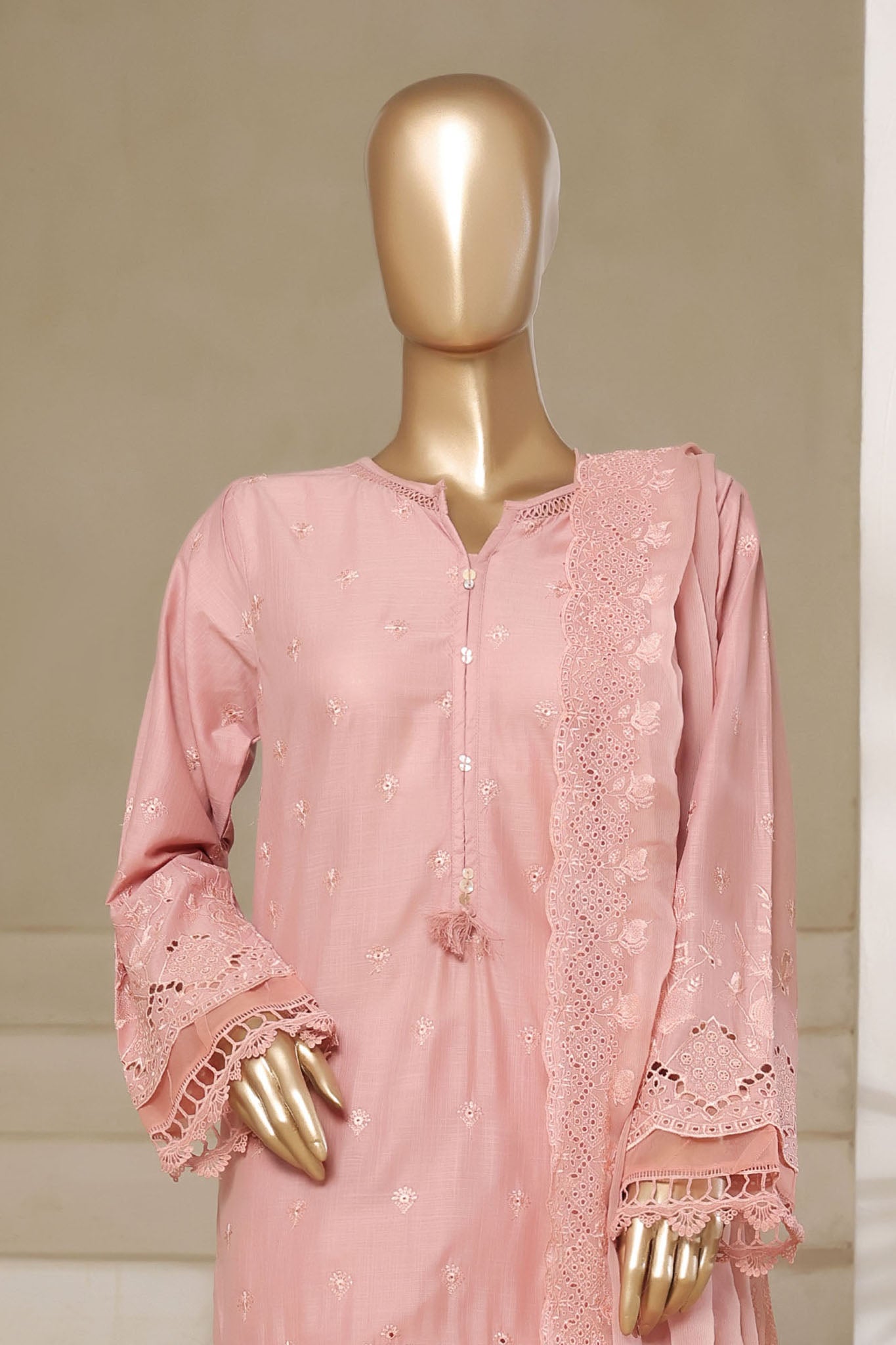 Sada Bahar Stitched 3 Piece Luxury Emb Chikankari Collection'2025-CK-PLUM