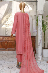 Sada Bahar Stitched 3 Piece Emb Chikankari Lawn Collection'2024-CKC-01-Pink
