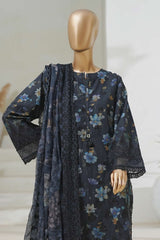 Sada Bahar Stitched 3 Piece Cutwork Chikankari Collection'2025-CKP-02-Black