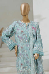 Sada Bahar Stitched 3 Piece Cutwork Chikankari Collection'2025-CKP-02-Sky