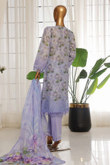 Sada Bahar Stitched 3 Piece Fusion Chikankari Collection'2025-CKP-Lilac