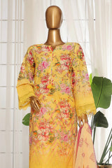 Sada Bahar Stitched 3 Piece Fusion Chikankari Collection'2025-CKP-Yellow