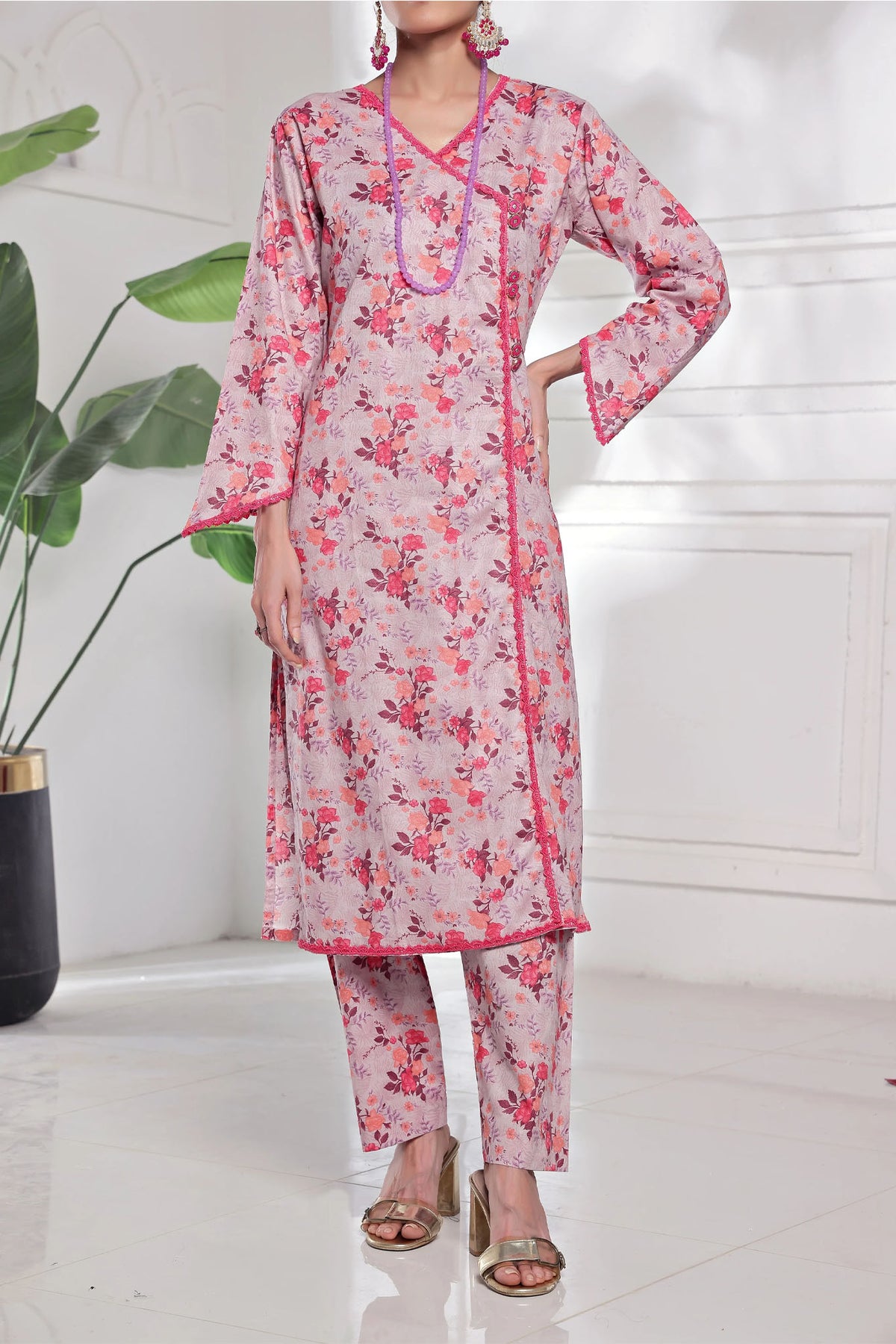 Florence By Pak Fabrics Stitched 2 Piece Digital Printed Lawn Collection'2025-CL-536