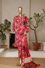 Irsa By Pak Fabrics Stitched 3 Piece Co Ords Digital Slub Lawn Collection'2025-CL-585