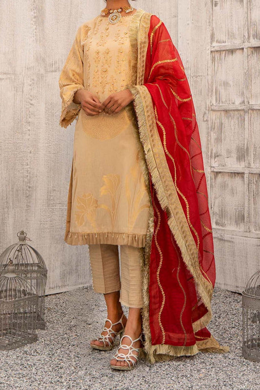 Charizma Unstitched 3 Piece Emb Jacquard Lawn Collection'2023-CLJ-04-Royal Glory