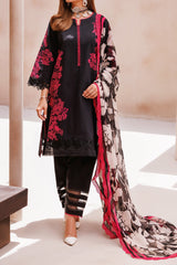 C Prints By Charizma Unstitched 3 Piece Printed Lawn Vol-07 Black Edition Collection'2024-CP4-59