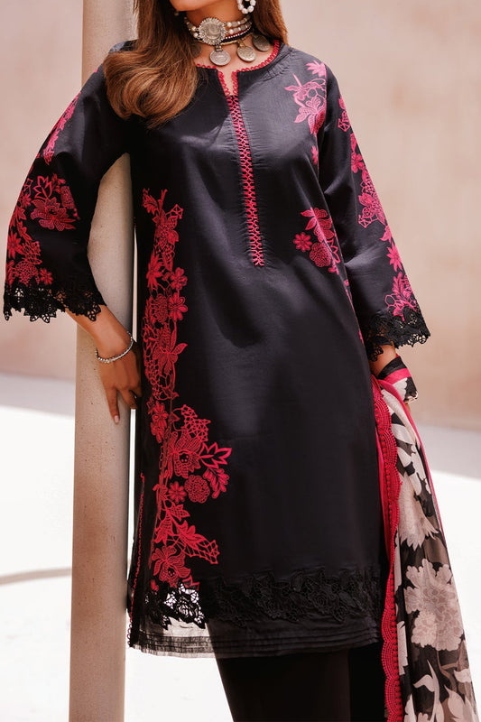 C Prints By Charizma Unstitched 3 Piece Printed Lawn Vol-07 Black Edition Collection'2024-CP4-59