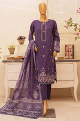 HZ Unstitched 3 Piece Chunri Printed Lawn Collection'2024-CPC-104-A