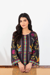 Midway Arts Stitched 2 Piece Poly Lawn Suit-CQK0345