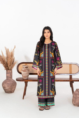 Midway Arts Stitched 2 Piece Poly Lawn Suit-CQK0345