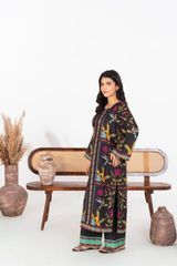 Midway Arts Stitched 2 Piece Poly Lawn Suit-CQK0345