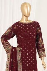Afsany By Sada Bahar Stitched 3 Piece Luxury Chiffon Vol-03 Suit-CR-34-Maroon