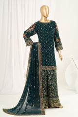 Afsany By Sada Bahar Stitched 3 Piece Luxury Chiffon Vol-03 Suit-CR-34-Teal
