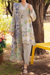 Range By Charizma Unstitched 3 Piece Emb Lawn Vol-01 Collection'2024-CRN4-03