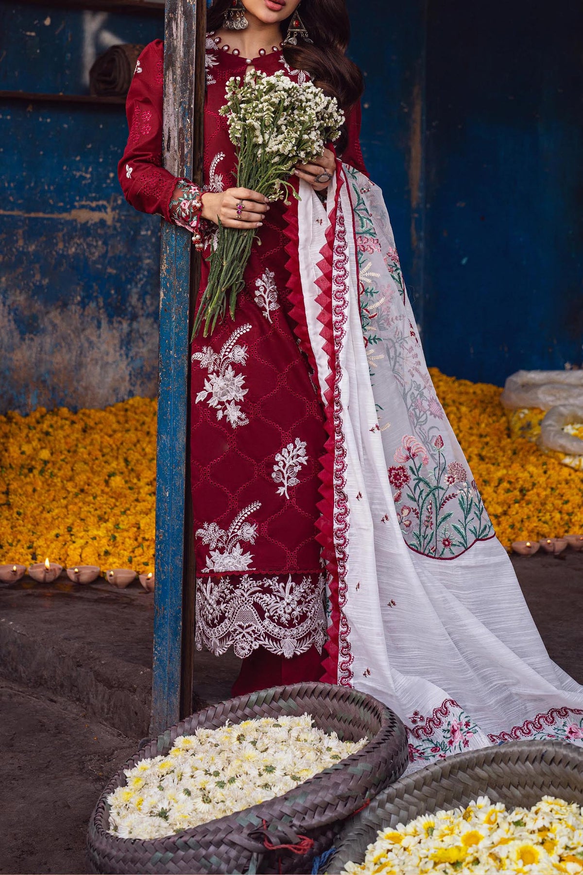 Sahakari By Sahane Unstitched 3 Piece Luxury Lawn Collection'2024-CT-10001-Gulaab