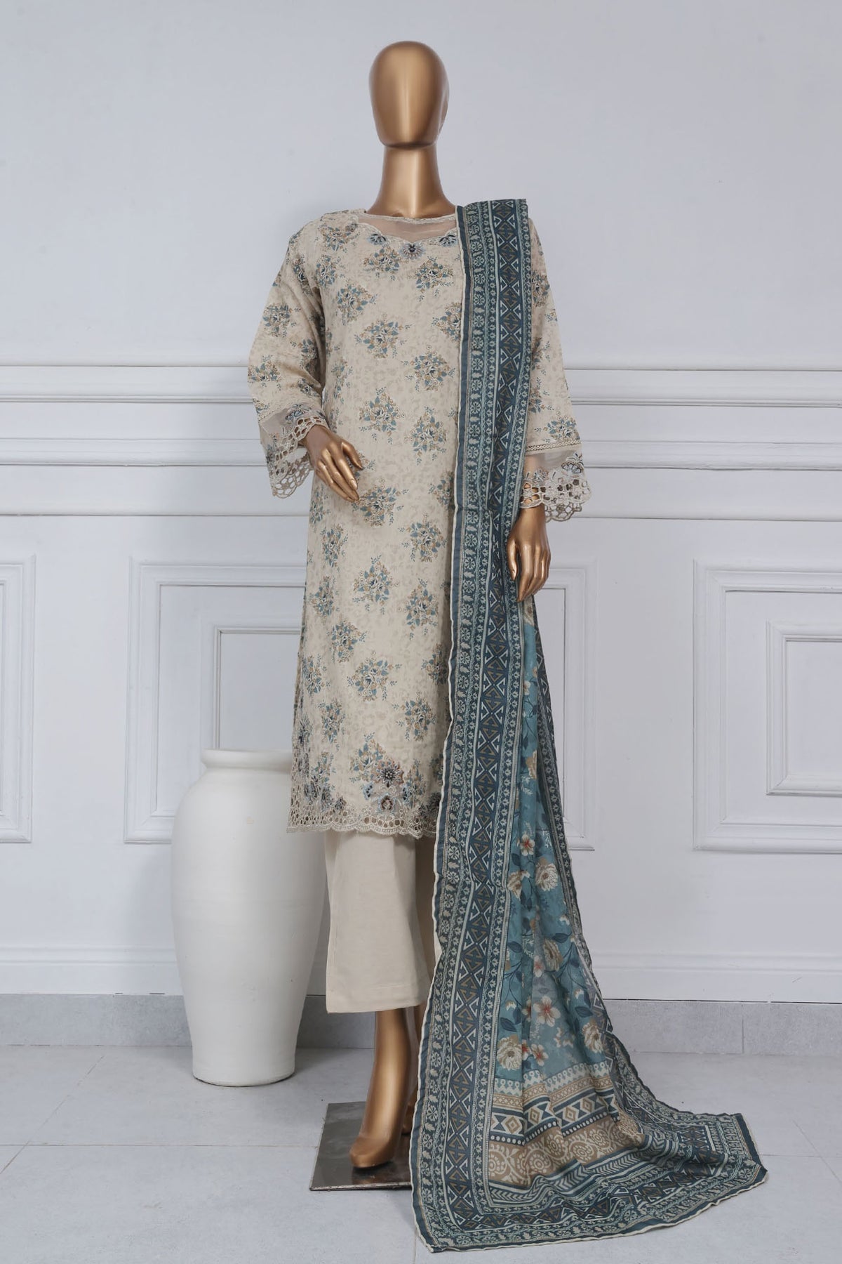 Sada Bahar Stitched 3 Piece Luxury Cutwork Vol-01 Collection'2025-CW-11459-Skin