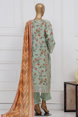 Raya By Sada Bahar Stitched 3 Piece Festive Emb Lawn Vol-02 Collection'2025-CW-4013-Pista