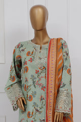 Raya By Sada Bahar Stitched 3 Piece Festive Emb Lawn Vol-02 Collection'2025-CW-4013-Pista