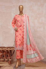 Sada Bahar Mid Summer Pret Embroidered Cutwork Collection'2023-CW-5697-Peach