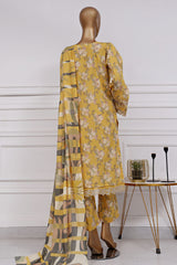 Raya By Sada Bahar Stitched 3 Piece Festive Emb Lawn Vol-02 Collection'2025-CW-82-Yellow