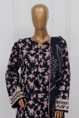 Raya By Sada Bahar Stitched 3 Piece Festive Emb Lawn Vol-02 Collection'2025-CW-85-Black