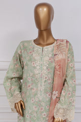 Raya By Sada Bahar Stitched 3 Piece Festive Emb Lawn Vol-02 Collection'2025-CW-86-Pista
