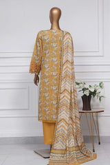 Raya By Sada Bahar Stitched 3 Piece Festive Emb Lawn Collection-CW-D-3997-Yellow