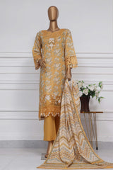 Raya By Sada Bahar Stitched 3 Piece Festive Emb Lawn Collection-CW-D-3997-Yellow