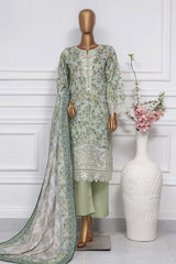 Raya By Sada Bahar Stitched 3 Piece Festive Emb Lawn Collection-CW-D-3999-Pista