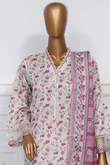 Raya By Sada Bahar Stitched 3 Piece Festive Emb Lawn Collection-CW-D-4074-Skin