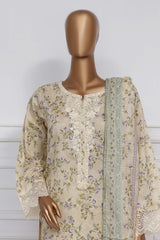 Raya By Sada Bahar Stitched 3 Piece Festive Emb Lawn Collection-CW-D-4089-Lemon