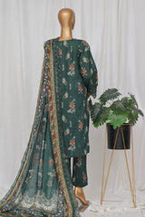 Sada Bahar Stitched 3 Piece Emb Khaddar Vol-03 Collection'2024-CW-ED-06-Green