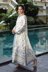 Seraph Hemline By Mushq Unstitched 3 Piece Jacquard Lawn Collection-HML-06-Calafia