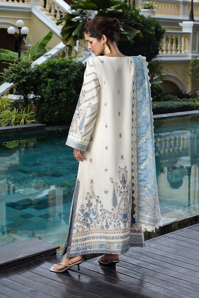 Seraph Hemline By Mushq Unstitched 3 Piece Jacquard Lawn Collection-HML-06-Calafia