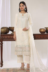 Aura By Soghat Unstitched 3 Piece Luxury Chiffon Formals Suit-Calarissa