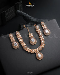 Cassin's Necklace Set White - Zeesy Jewellery