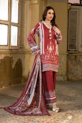 Dhaga Stitched 3 Piece Summer Suit-Celementine
