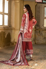 Dhaga Stitched 3 Piece Summer Suit-Celementine