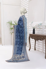 Almeerah Unstitched 3 Piece Stripe Dora Luxury Lawn Vol-02 Collection'2025-Celestial Teal